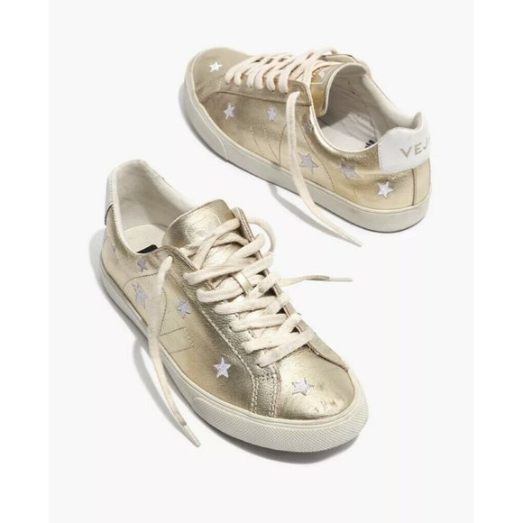 Veja Shoes - Madewell x Veja Esplar Low Sneakers Stars Gold 10